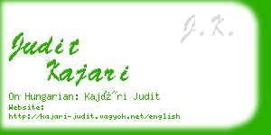 judit kajari business card